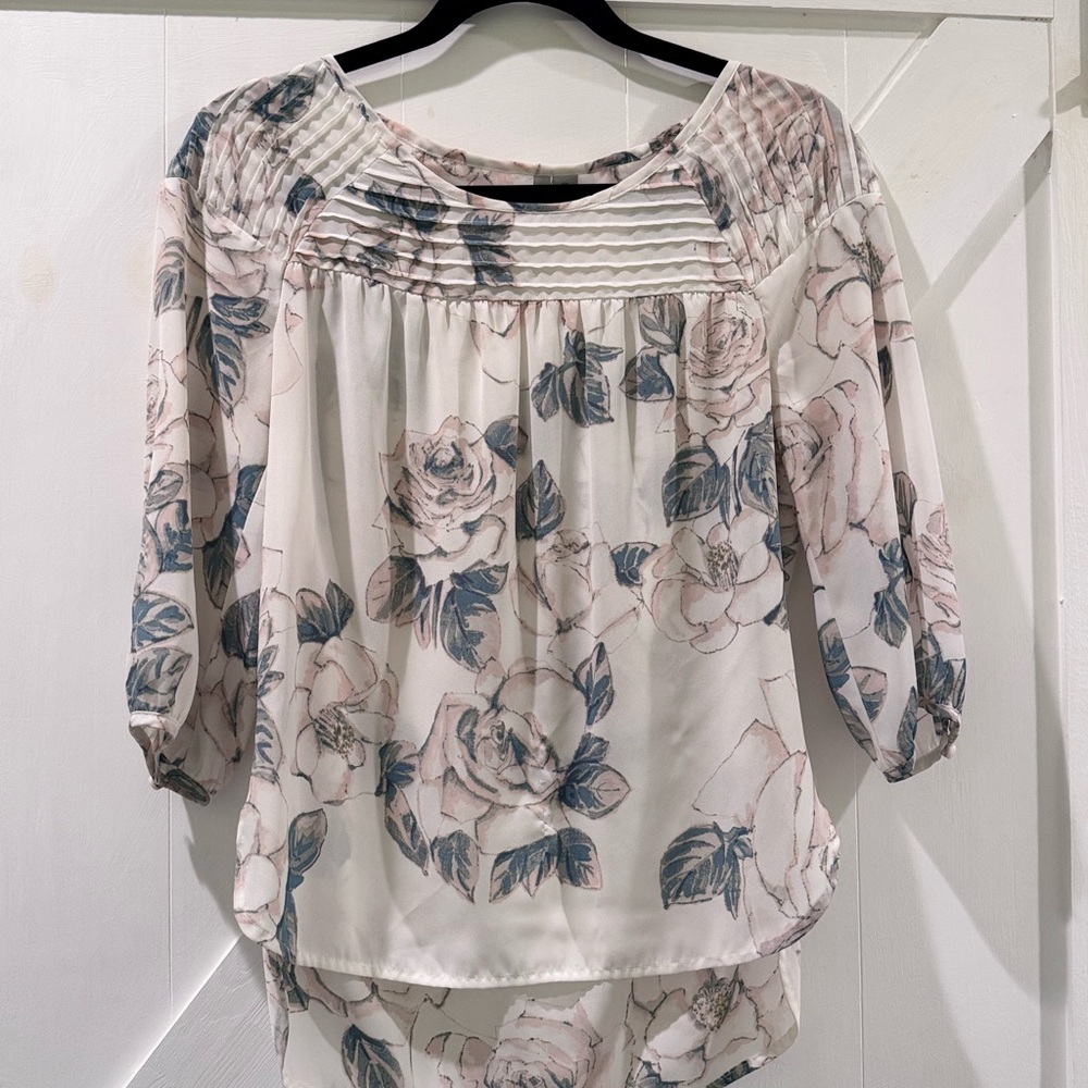 Floral Print Women's Blouse